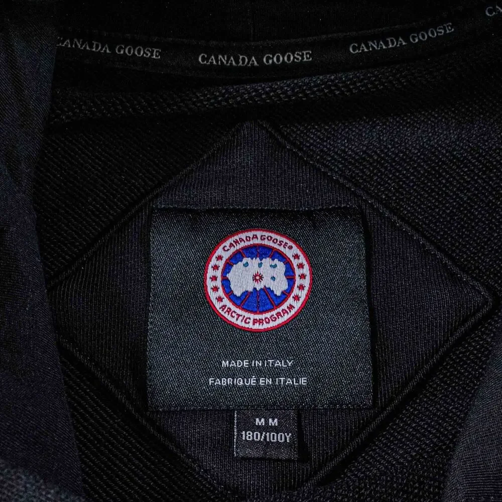 Canada Goose Huron Hoodie Black Medium Made In Italy Luxury Designer Pullover - Picture 4 of 16